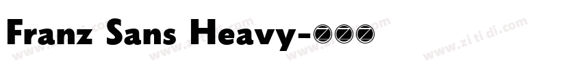 Franz Sans Heavy字体转换